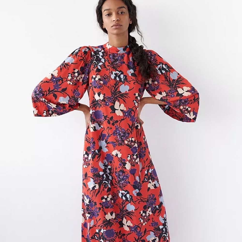 NWT Anthropologie Angelique Maxi Dress - Red and Purple - XS